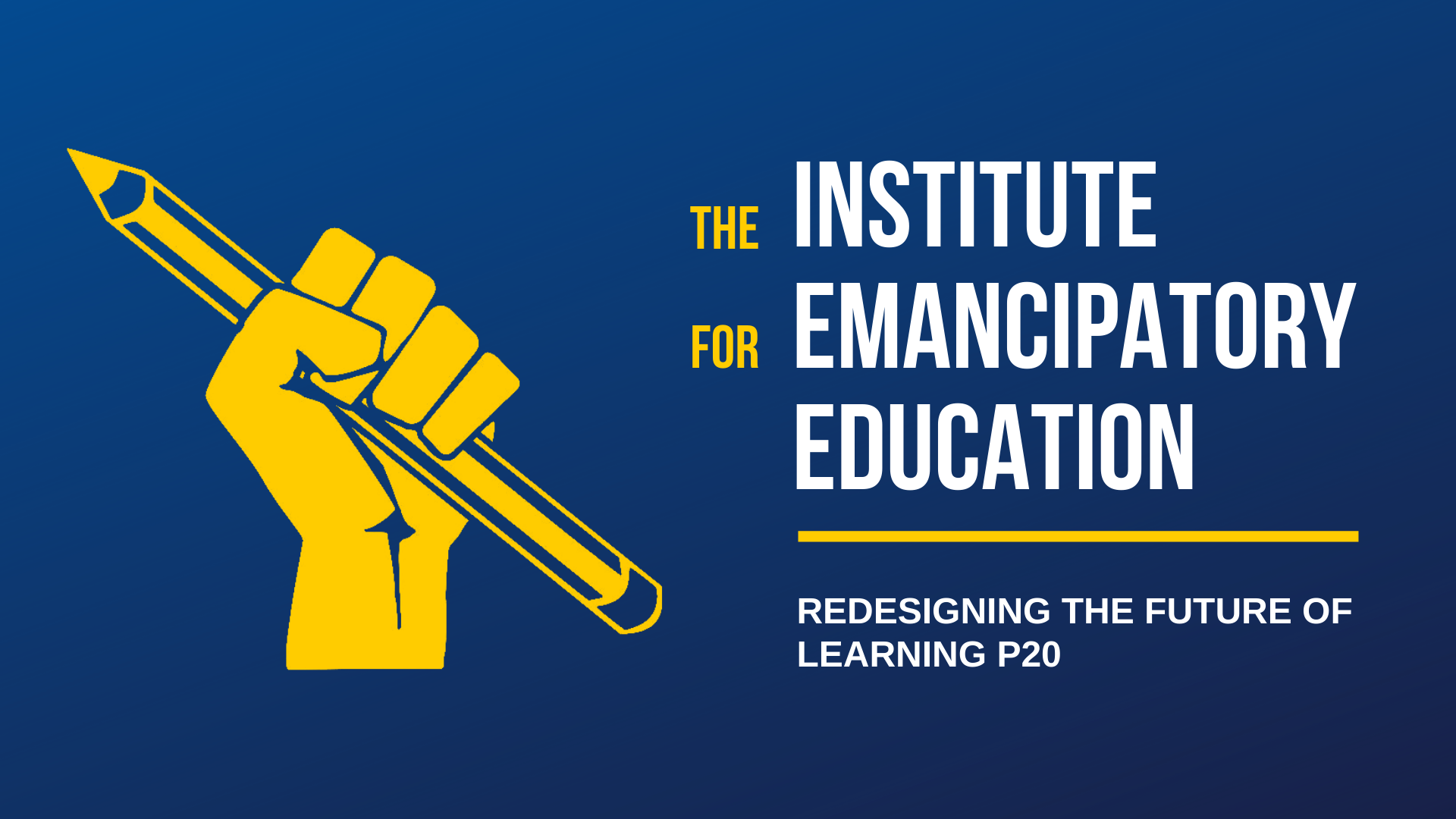 Institute for Emancipatory Education Cover Image