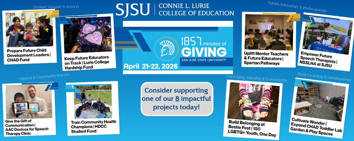 banner of the eight 1857 minutes of giving projects