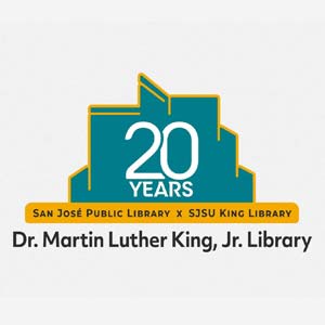 Illustration of the MLK library building.