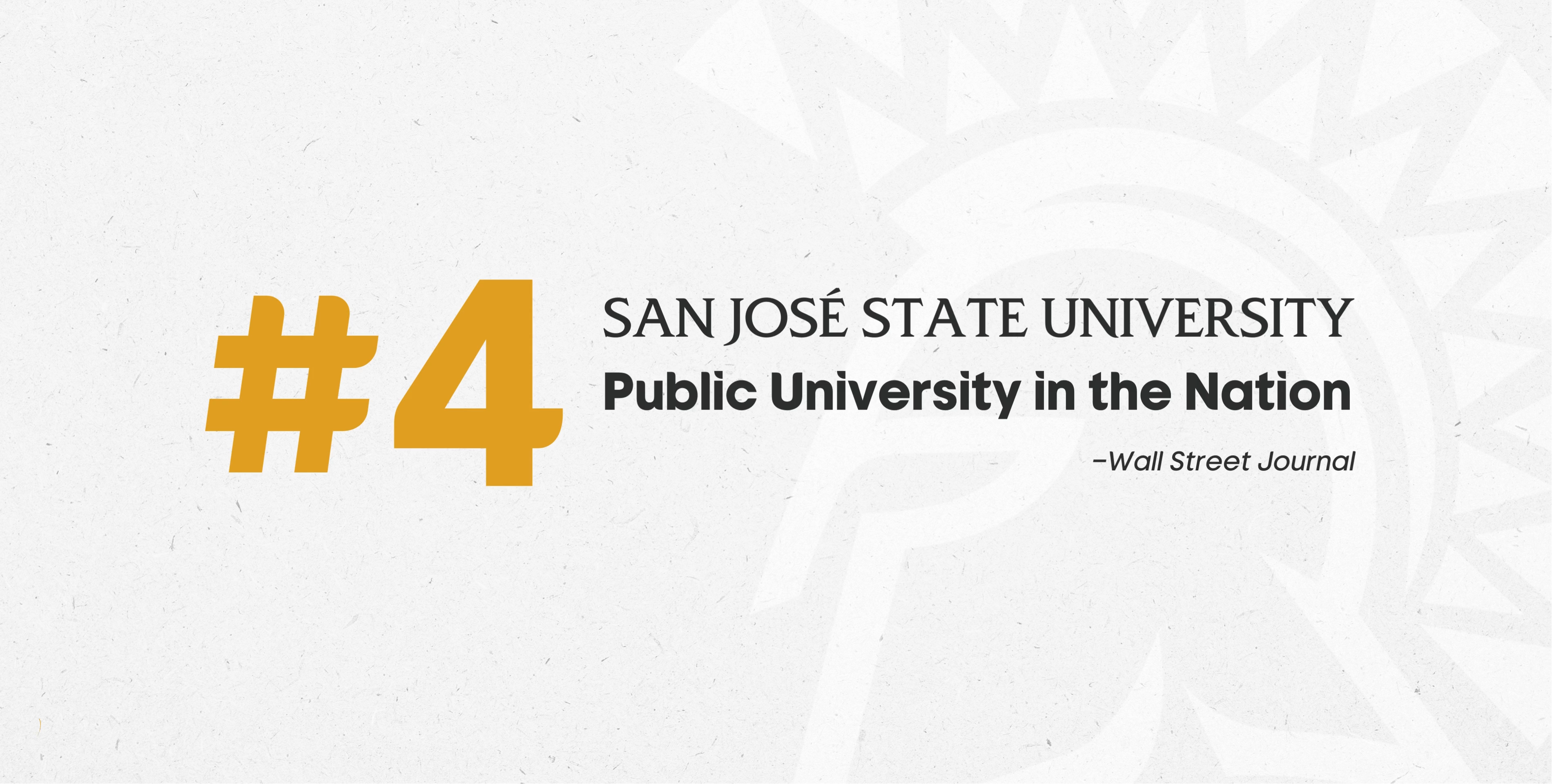 Graphic of #4 Public University in the nation ranking.