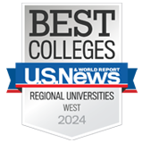 Among the Best Top Regional Universities in the West as evaluated by US News and World Report badge.