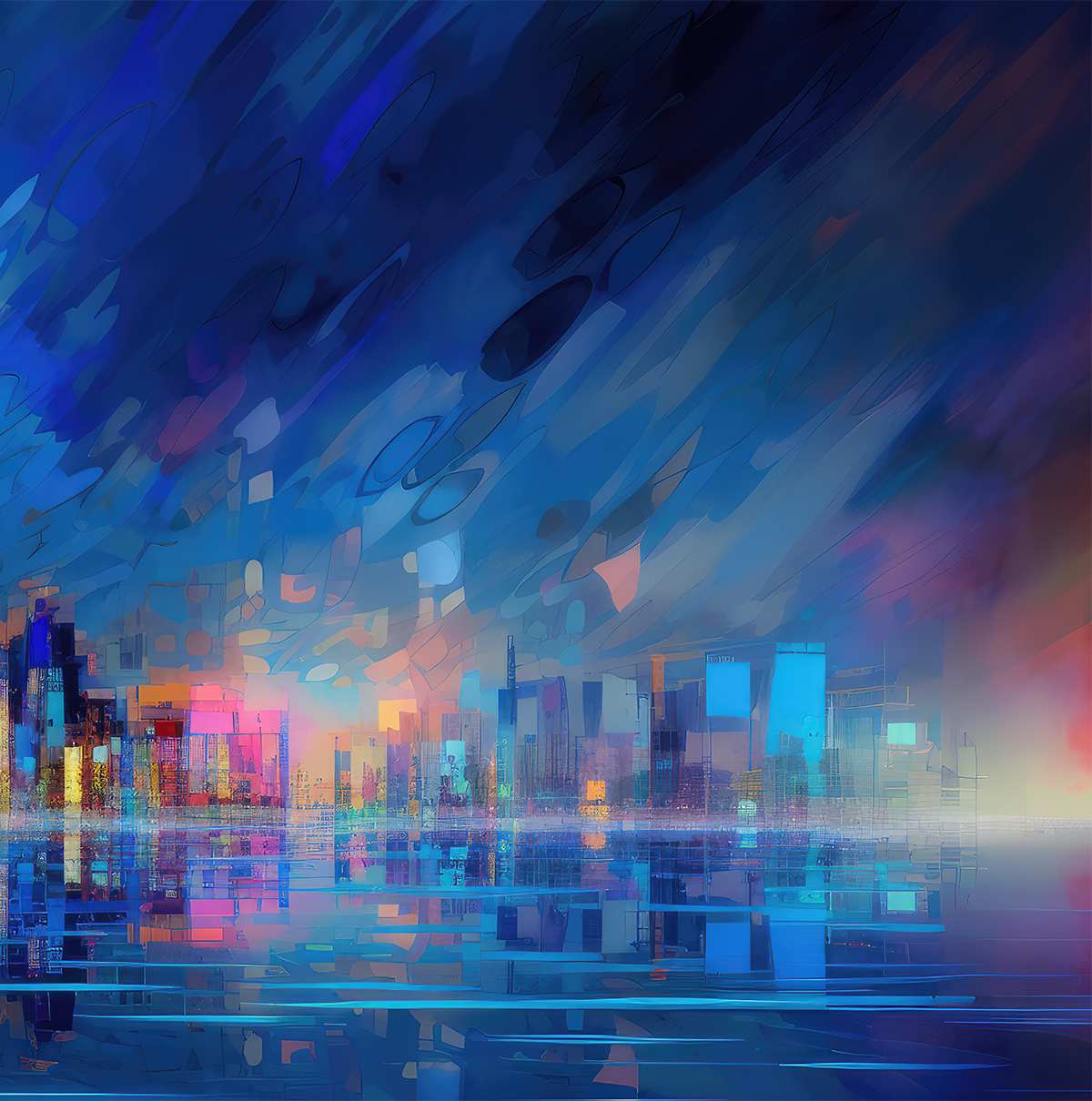 decorative blue image