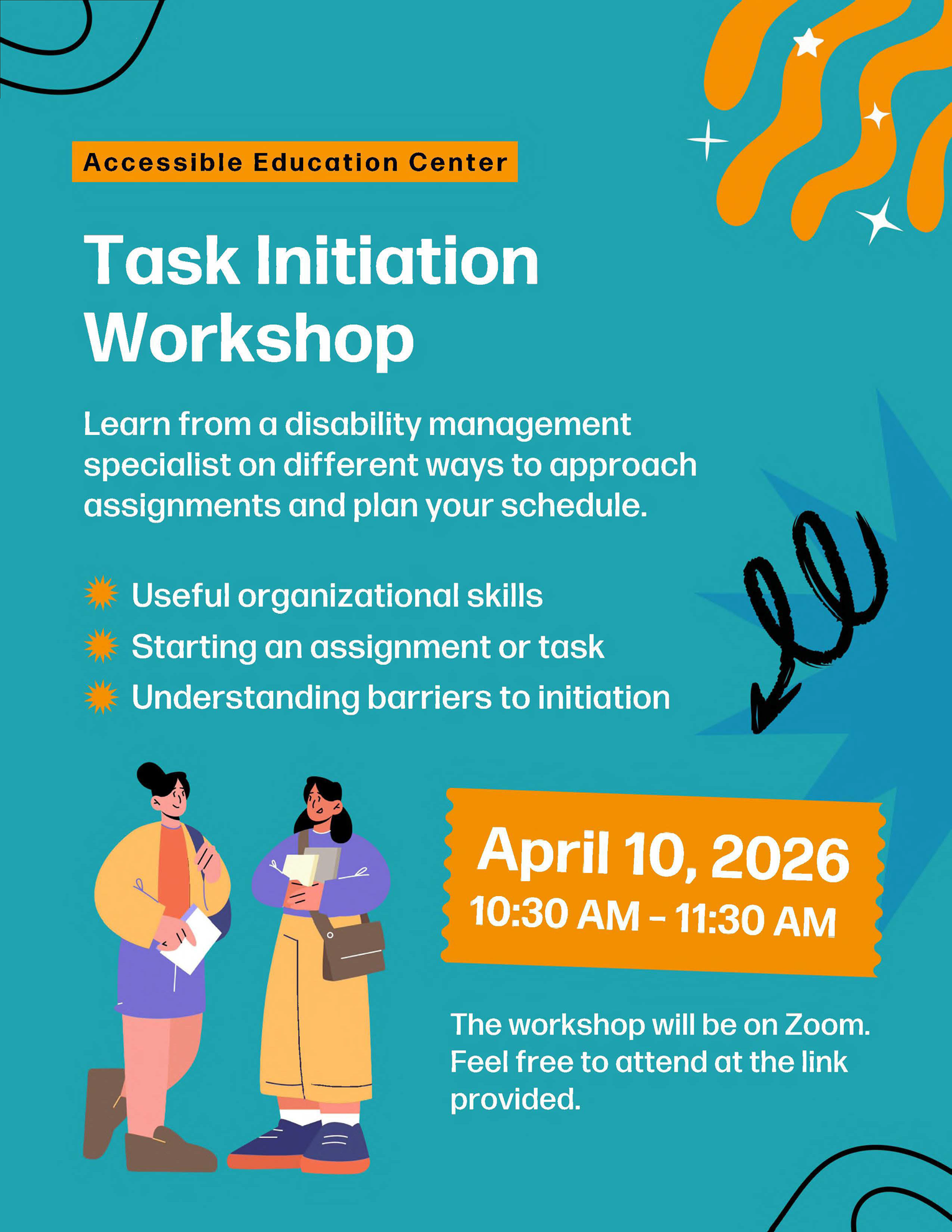 AEC Task Initiation Workshop April 10, 2026 from 10:30 AM- 11:30 AM. Workshop will be on Zoom through provided link