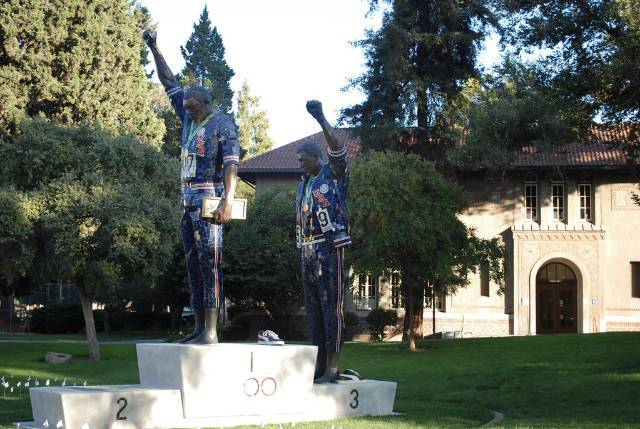 Black Power Salute Monument 1968 Olympics