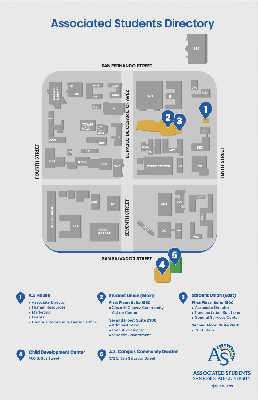 map of as departments