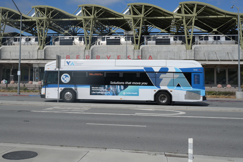 Valley Transportation Authority Bus at Berryessa North San Jose BART Station