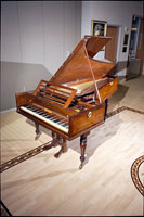 Photo of a Broadwood fortepiano and bench