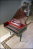 Photograph of a harpsichord