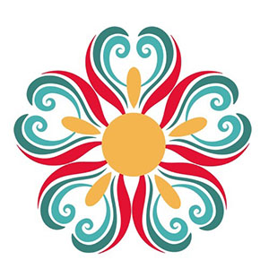 CAPISE logo in colors of blue, red, and golden yellow shaped like a hibiscus flower.
