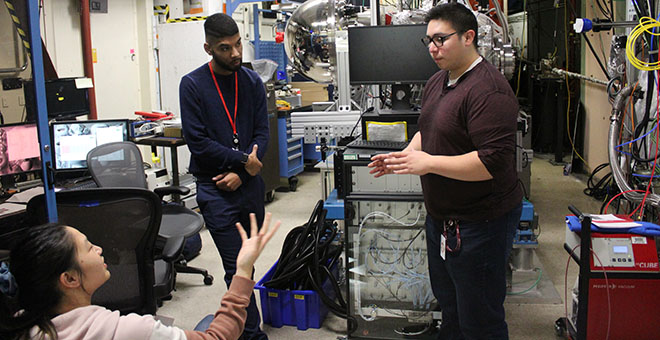 students in research