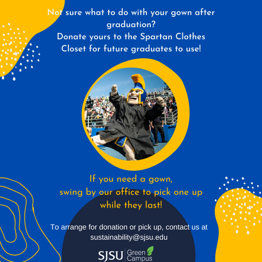 Grad gown donation flyer