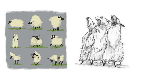 Sketches of Sheep Singing