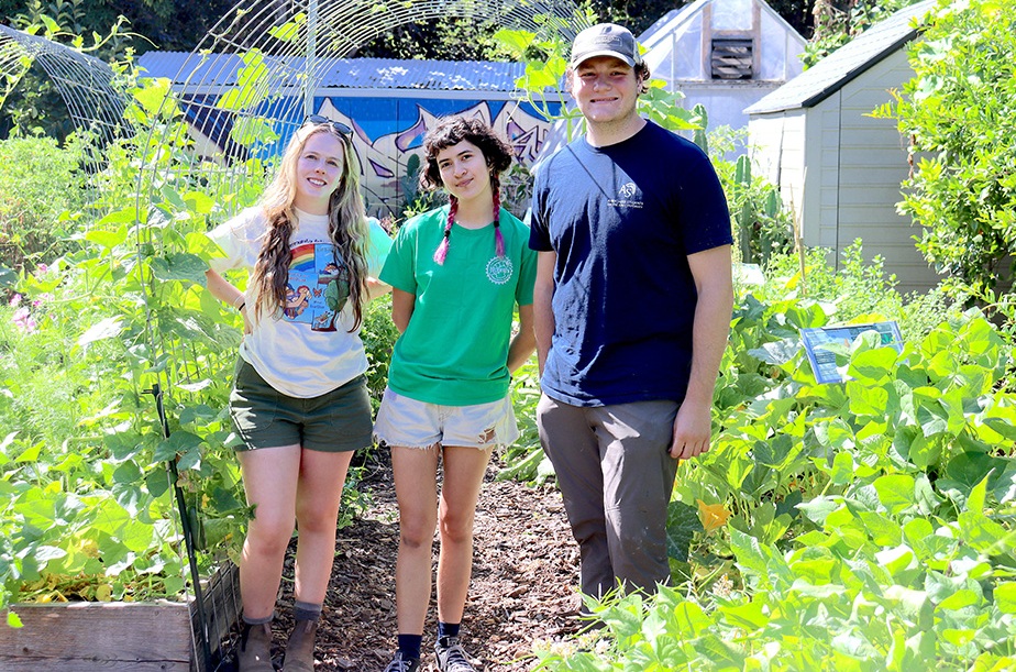 Students at Community Garden