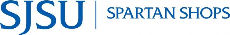 SJSU Spartan Shops logo in blue