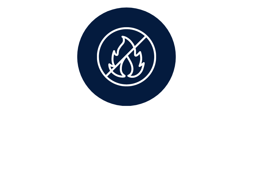 Fire safety icon graphic