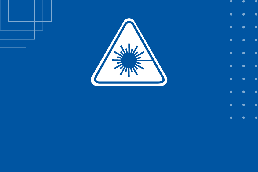 Laser safety icon graphic