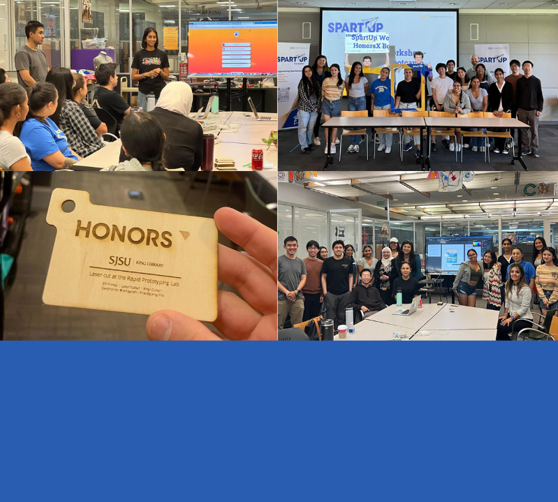 Photo collage of the HonorsX Bootcamp Day 2