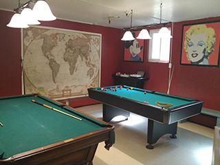 Pool Tables in Party Room
