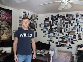 Male Resident and His Bedroom