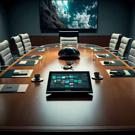Photo of a board room