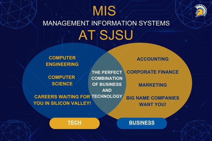 Venn Diagram business and technology intersection is MIS