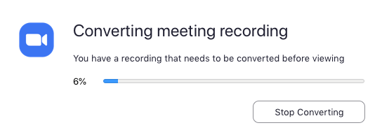 Converting the meeting 