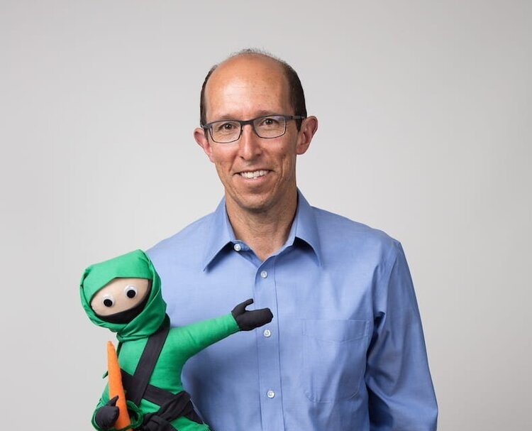 Dr. Cordero and the Green Ninja mascot