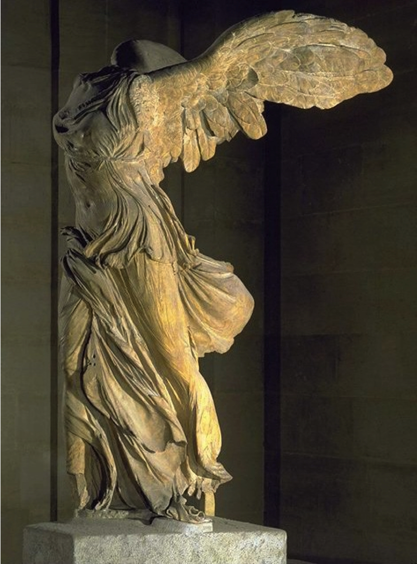 The Winged Victory of Samothrace (Nike in Greek) c. 190 BCE