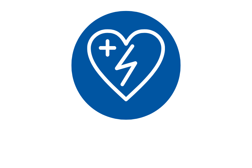 Icon graphic of a heart representing safety