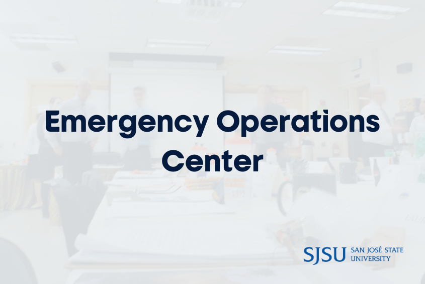 An image of the emergency operations center in action.