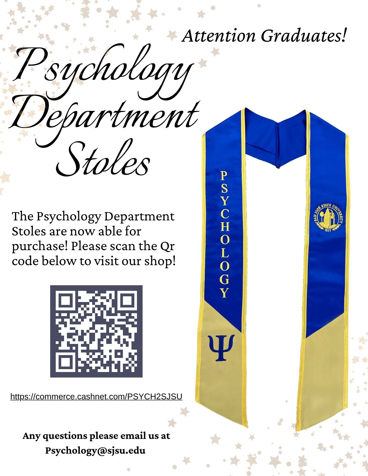 Psychology Department Stole Flyer