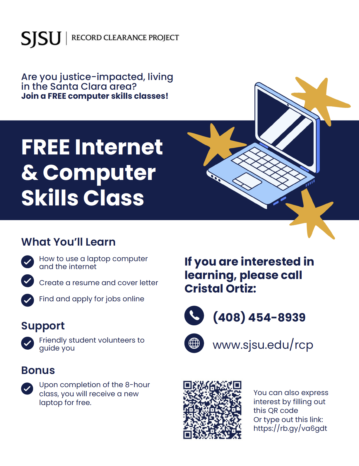 Computers and the Internet Classes flyer