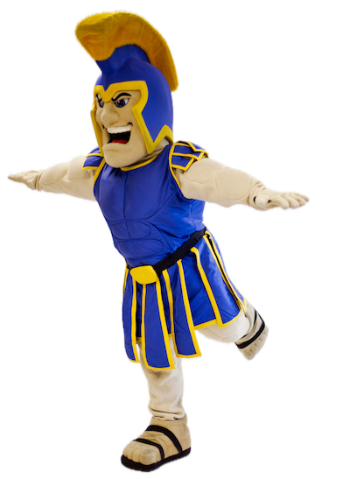 sammy spartan in airplane takeoff pose