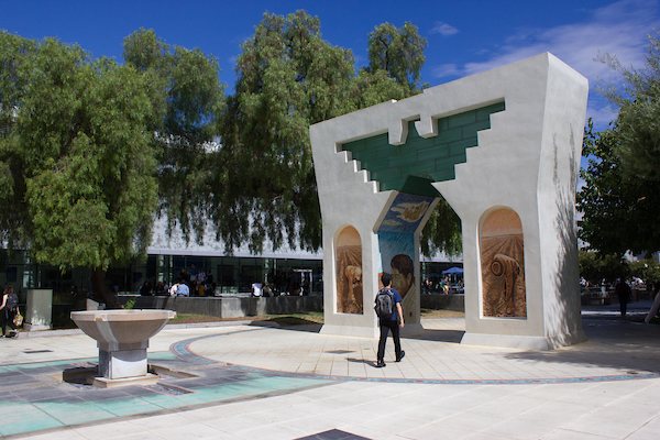 Cesar Chavez arch on SJSU campus