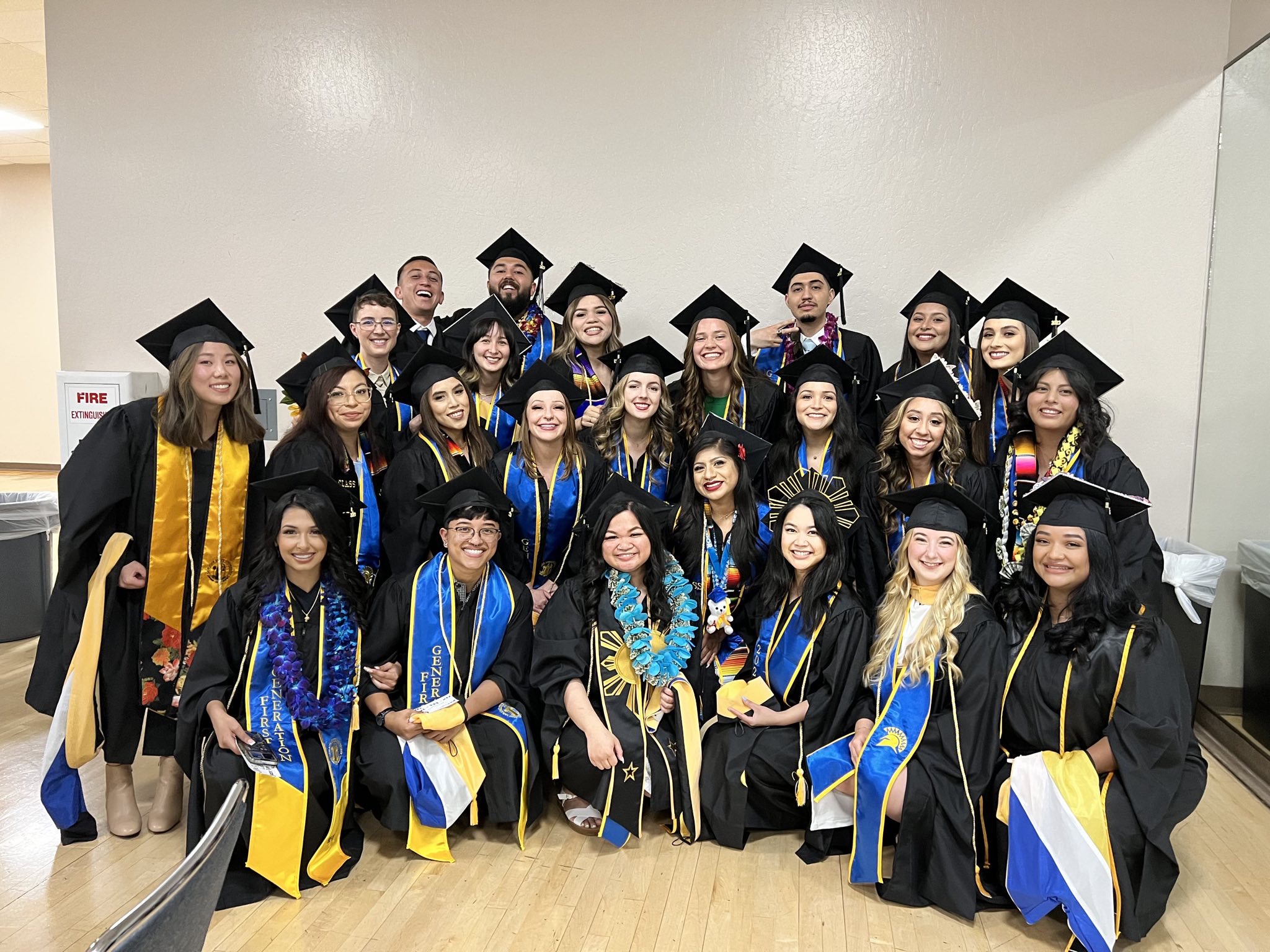 Social work students at the 2023 social work convocation