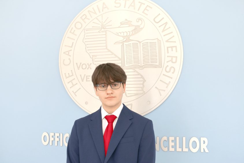 California State Student Association President Artur Gafurov