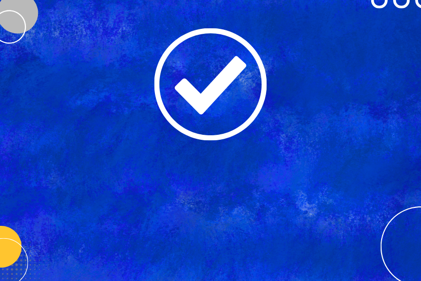 Icon graphic of a check mark