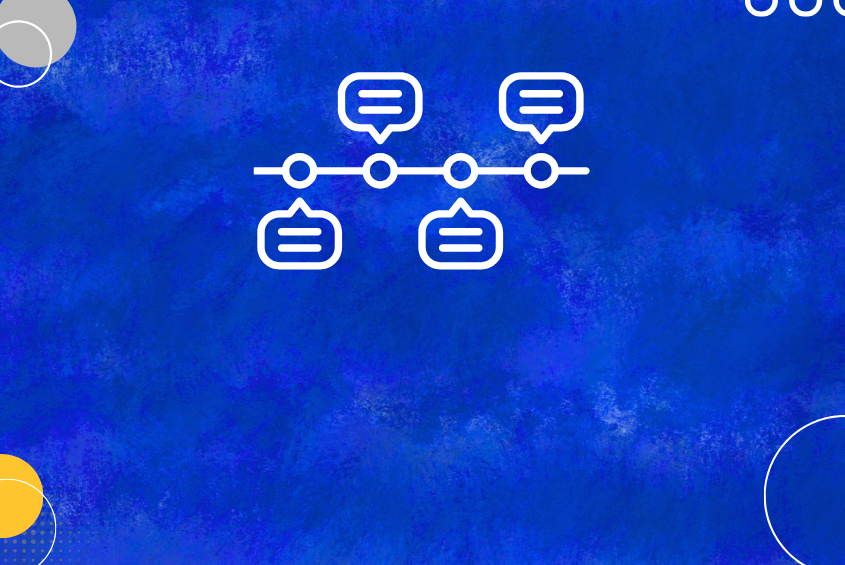 Icon graphic of a timeline