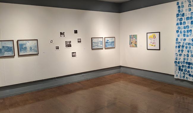 Gallery view of MFA group exhibition, 2020